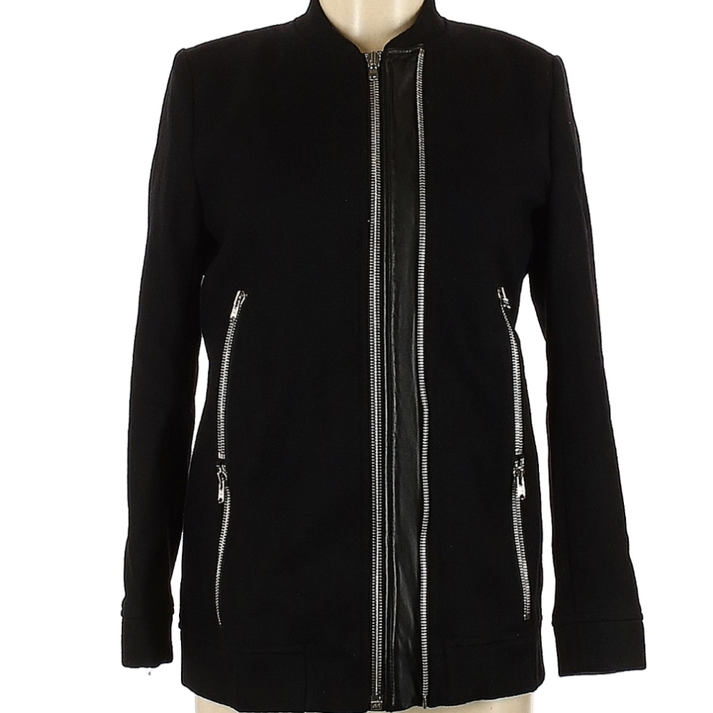 The Kooples Black Cashmere Wool Jacket